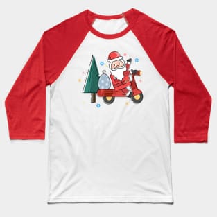 Funny Santa Clause , Christmas New Year Holiday Present T-Shirt Baseball T-Shirt